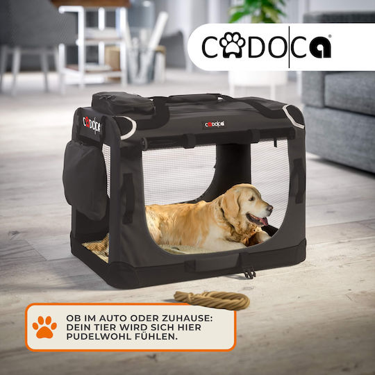 Cat Dog Transport Bag Cadoca Dark Gray Size L 70x52x50 Cm