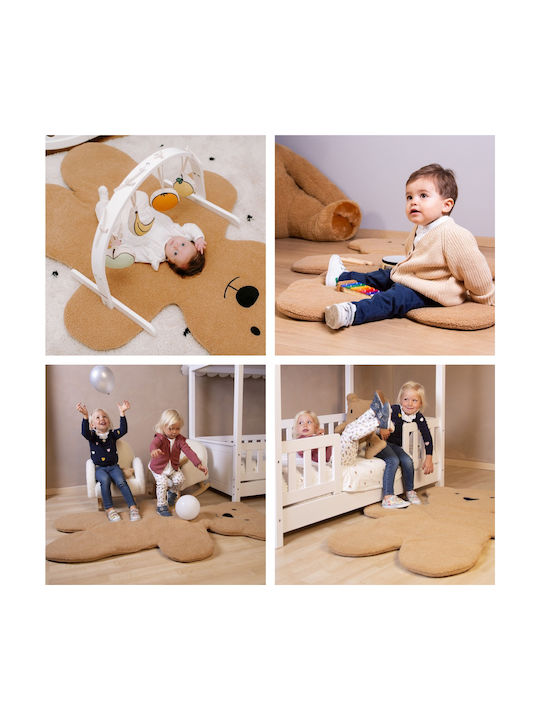 Childhome Детска игрална пътека Кафяв 150x150см Дебелина 50мм