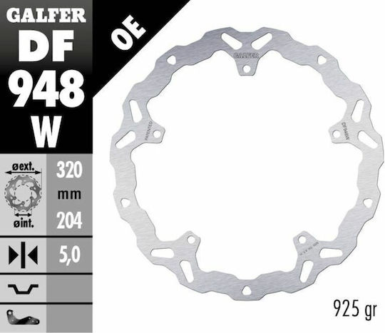Galfer Disc de frână Partea din spate