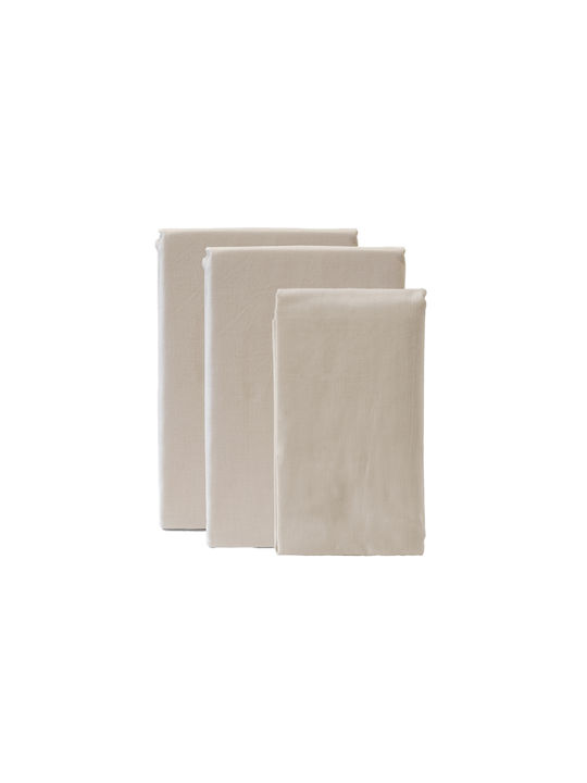 Easy Home Сет Чаршафи 160x260см. Сив 3бр