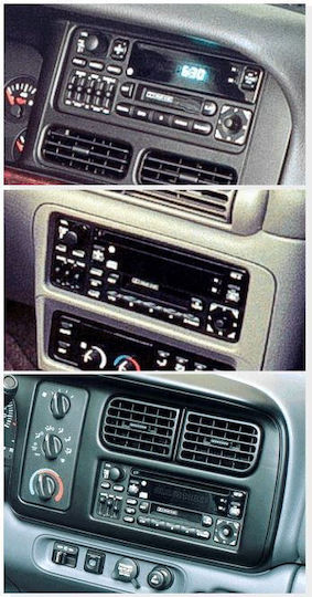 ACV DIN Fascia Panels 2 Din for Chrysler Grand Voyager / Neon / Voyager Dodge Neon Jeep Cherokee / Wrangler / Grand Cherokee