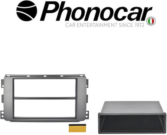 Phonocar Πρόσοψη R/CD για Smart Fortwo 2007-2010 / FourFour 2004-2006 Μαύρο