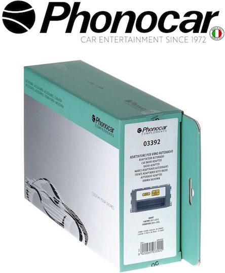 Phonocar Πρόσοψη R/CD για Smart Fortwo 2007-2010 / FourFour 2004-2006 Μαύρο