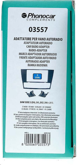 Phonocar DIN Fascia Panels 2 Din BMW S3 (E90 - E91-E92-E93) 06>10 for BMW E90
