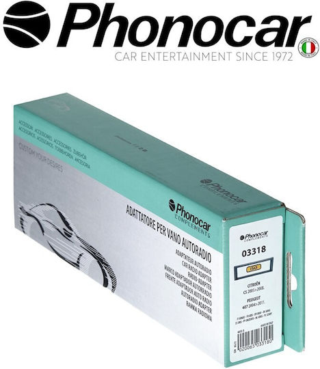 Phonocar Πρόσοψη 2 Din Citroen C5 2008 / Peugeot 407 2011 Γκρι