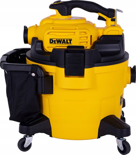 DEWALT Прахосмукачка За Течности / Твърди 1080W с Пластмаса Контейнер 34лт