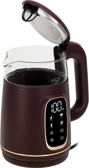 Adler Βραστήρας 1.7lt 1850W Burgundy