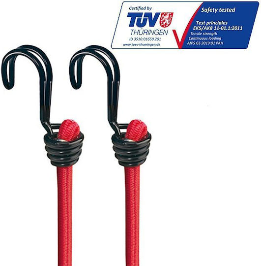Master Lock Χταπόδι Αποσκευών Αυτοκινήτου 80cm Κόκκινο 2τμχ