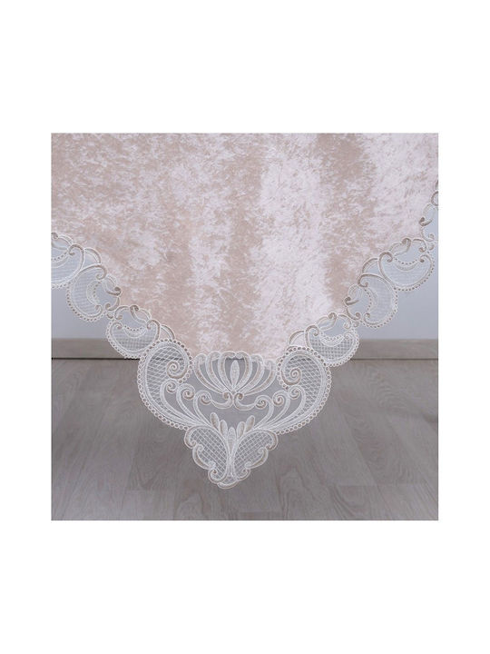 Dimeco Καρέ Τραπεζομάντηλο 2138 Beige 100x100εκ.