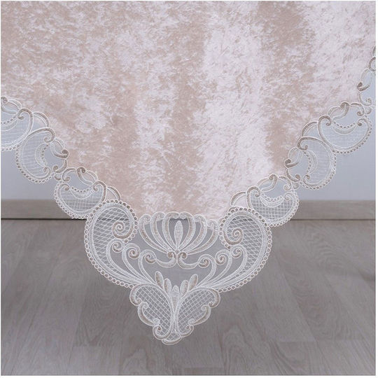 Dimeco Καρέ Τραπεζομάντηλο 2138 Beige 100x100εκ.