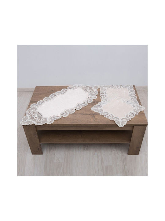 Dimeco Καρέ Τραπεζομάντηλο 2138 Beige 100x100εκ.
