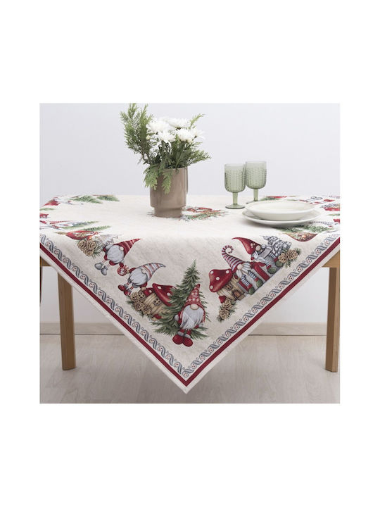 Dimeco Τραπεζομάντηλο 8953 Red 140x140εκ.
