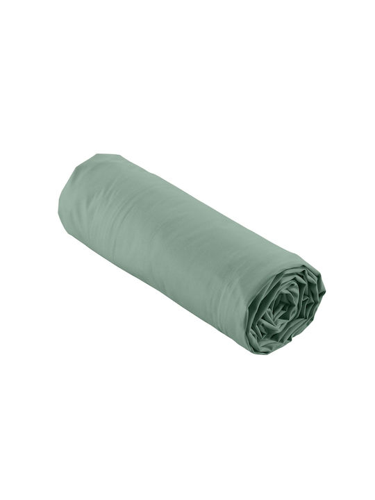 Douceur d'Intérieur Percaline Σεντόνι Μονό με Λάστιχο 90x190εκ. Lime Green
