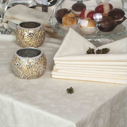 Rythmos Napkin Set 6pcs Bensimon Ecru 50x50cm