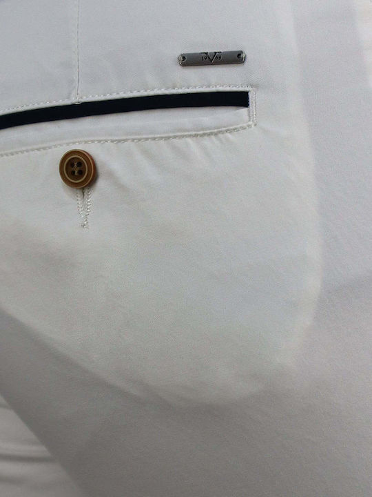 Παντελόνι σε Slim Εφαρμογή Λευκό