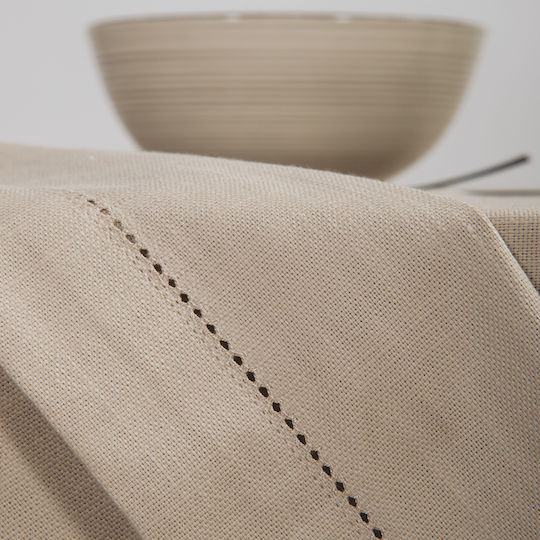 Nef-Nef Homeware Tablecloth Cotton Steady Beige 150x300cm