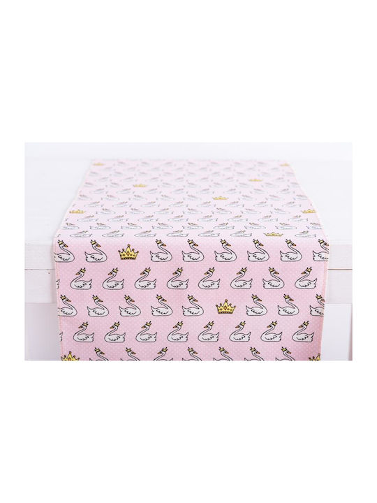 Kiknos Bebe Ράνερ 478987 Ραννερ Κυκνος Με Κορωνα 34 Cm X 1,5 M Beauty Home Ροζ 34x150εκ.