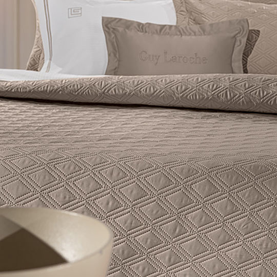 Guy Laroche Honour Подредба Покривало Кингсайз Микросатин Taupe 240x250см 3бр