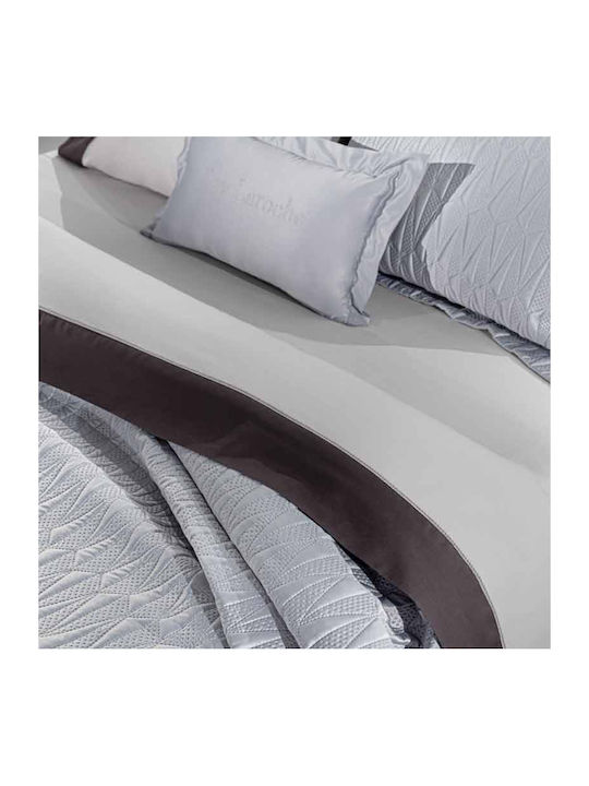 Guy Laroche Ruby Module Cuvertură Extra-dublu Microsatină Ruby - Silver 240x250cm 3buc
