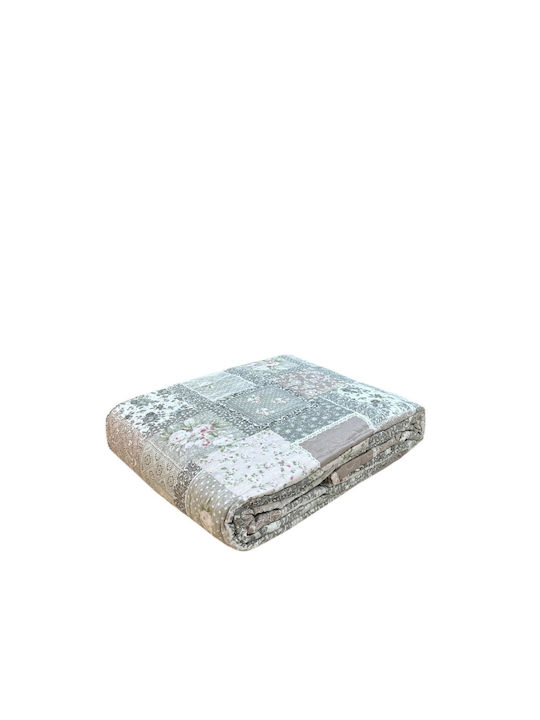 Linea Home ΣΕ257 Σετ Κουβερλί Υπέρδιπλο Microfiber Εμπριμέ 220x240cm 3τμχ