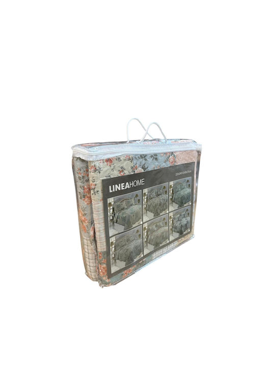 Linea Home SE285 Set Paturi & Cuverturi Pat Superdublu Microfibra Imprimeu 220x240cm 3 Bucăți