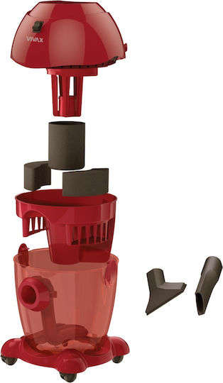 Vivax VCW-2002R R2 Aspirator 2000W cu bol 8lt Roșie