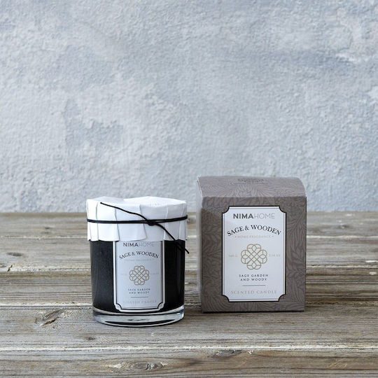 Nima Aromatic Candle in Jar with Sage & Wooden Scent 160g