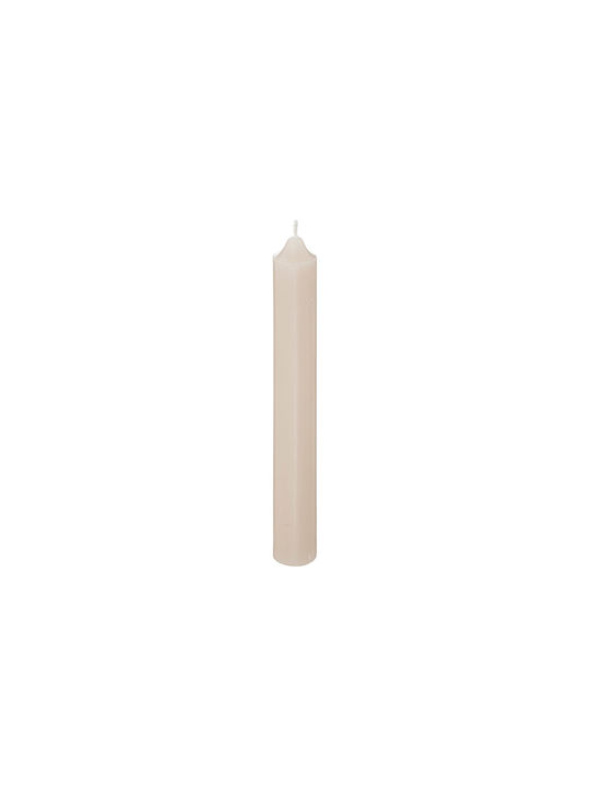 Atmosphera Decorative Taper Candle Taupe 16cm 45gr 10 Pieces
