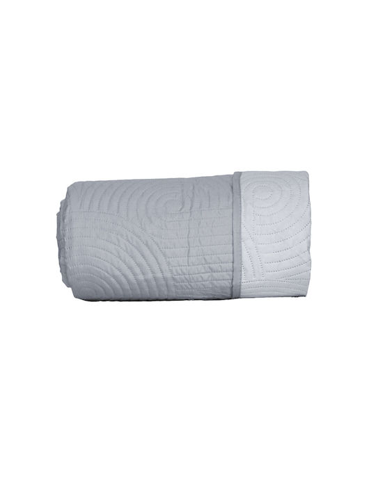 Kipper Ala Coverlet Single Microfiber Grey-l.grey 160x220cm