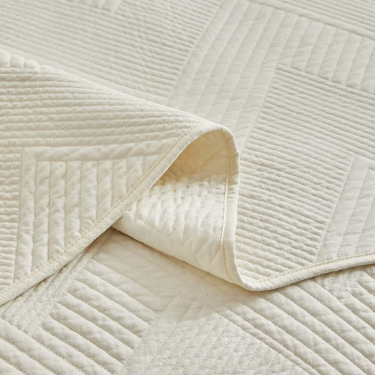 Liolios Home Diverso Κουβερλί King Size από Πολυεστέρα Ivory 260x240cm