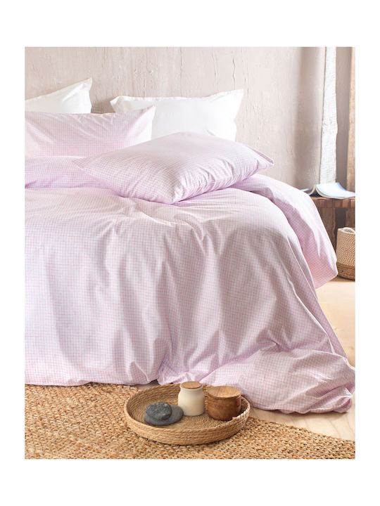 Rythmos Diva Σετ Κουβερλί Μονό Βαμβακερό Ροζ 160x240cm 2τμχ