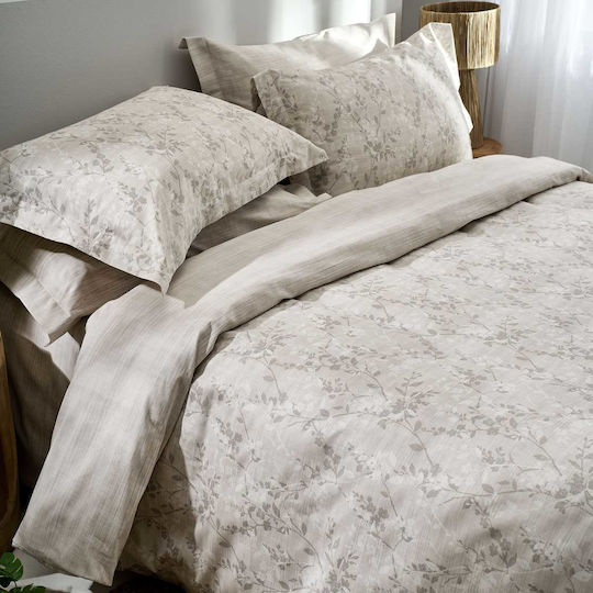 Vesta Home Torino-2 Κουβερλί King Size Βαμβακερό Sand 270x270cm