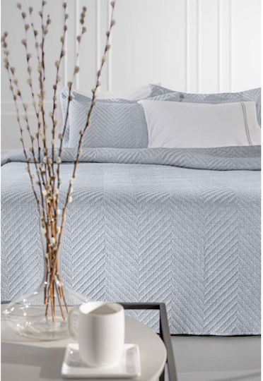 Guy Laroche Hamptons Module Paturi & Cuverturi Pat Semidublu Microfibra Albastru 180x240cm 2 Bucăți