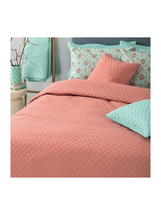 Palamaiki Jenn/2 Set Coverlet Queen Size Microfiber Rose 220x240cm