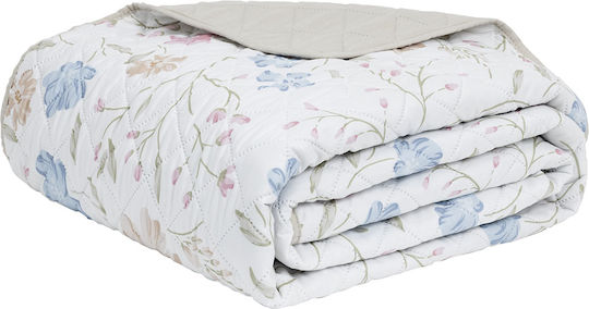 Nima Belleza Κουβερλί Μονό Microfiber Λευκό, Γαλάζιο, Ροζ 160x240cm