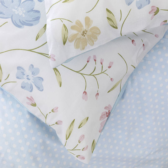 Nima Belleza Κουβερλί Μονό Microfiber Λευκό, Γαλάζιο, Ροζ 160x240cm