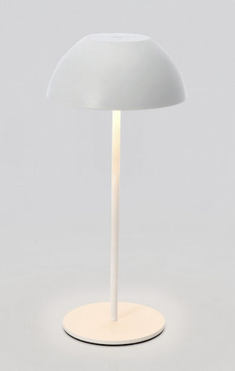 Bizzotto Table Lamp LED with White Shade and Base