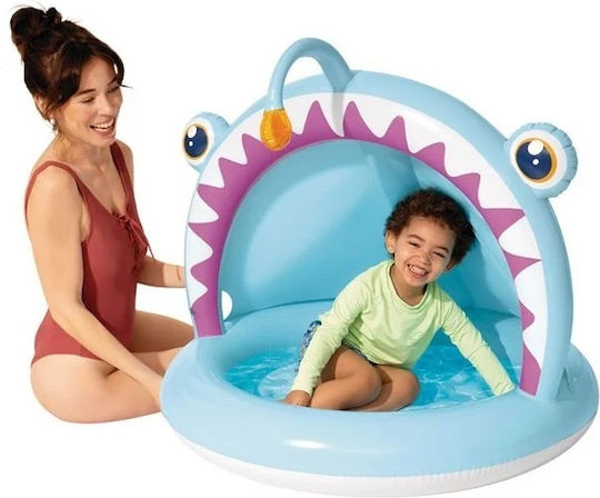 Piscină Rotundă Pentru Copii Gonflabilă 45lt Albastră 127x86cm
