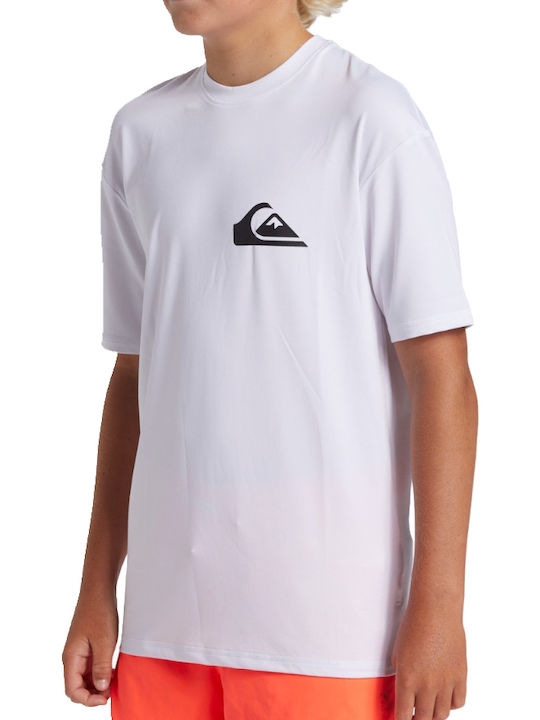 Quiksilver Παιδικό Μαγιό Μπλούζα Λευκή