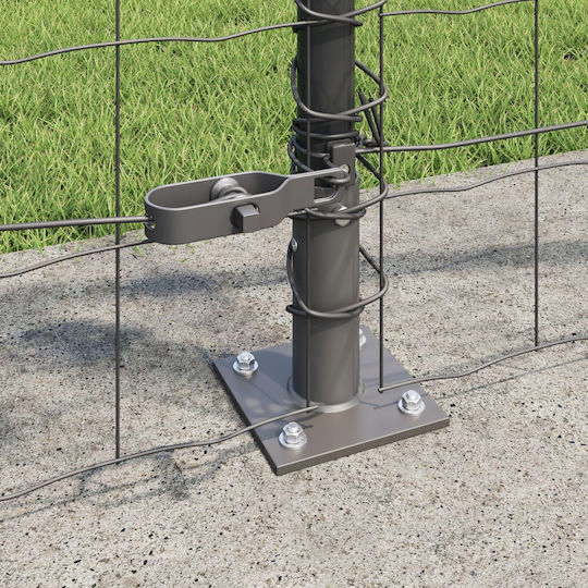 vidaXL Garden Fencing Material 1pcs Gray