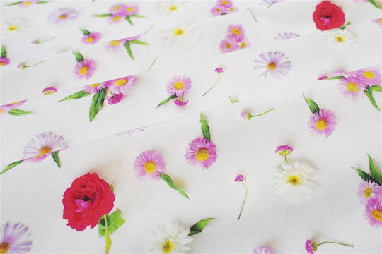 Ράνερ Daisies 463 Αλέκιαστο White-pink 40x180εκ.