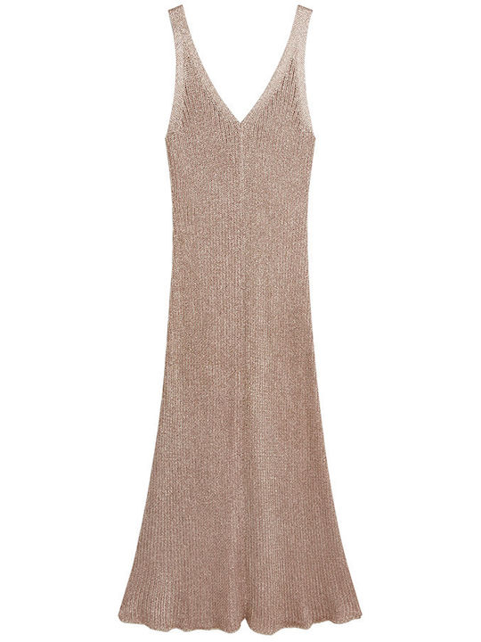 Maxi Evening Dress Gold