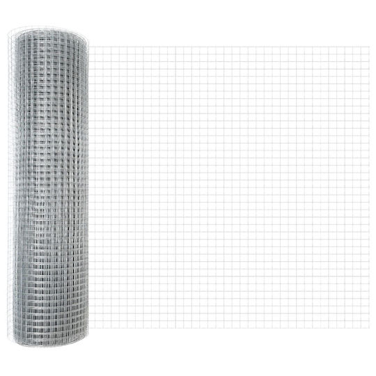 vidaXL Garden Fence Wire Steel 50 cm Silver