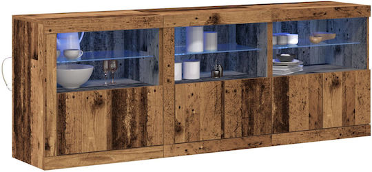 Bufet din Lemn Masiv cu Sertare Old Wood 181.5x37x67cm