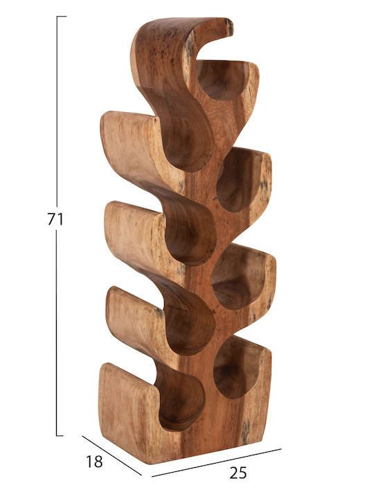 HomeMarkt Επιδαπέδια Μπουκαλοθήκη Diony Ξύλινη Μπεζ HM18232.11 HomeMarkt Επιδαπέδια Μπουκαλοθήκη Diony Ξύλινη Μπεζ HM18232.11