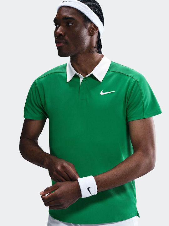 Nike FZ6931-324 Men's Green Tennis Blouse