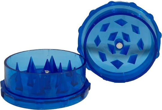 Grinder Kunststoff 50 x 24mm 1 Kammer Blau
