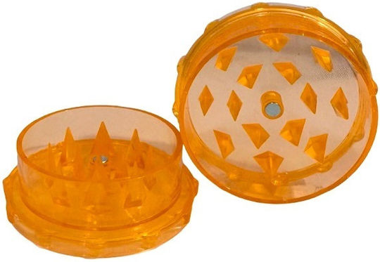 Τριφτησ-grinder Πλαστικος 50 Χ 24mm 1 Θεσης Πορτοκαλι