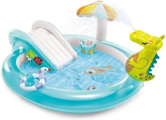 Piscină Rotundă Pentru Copii 160lt Gonflabilă 201x84cm Albastră