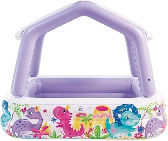Piscină Pentru Copii Pătrată 295lt Gonflabilă 157x157x122cm Violet